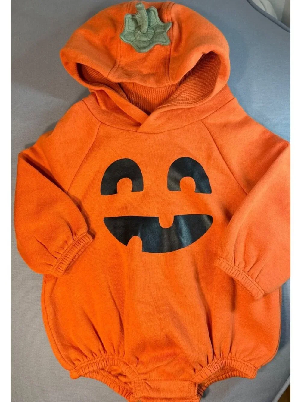 Old Navy 6m 12m NWT bubble romper 1pc Halloween Pumpkin Jack O'Lantern costume